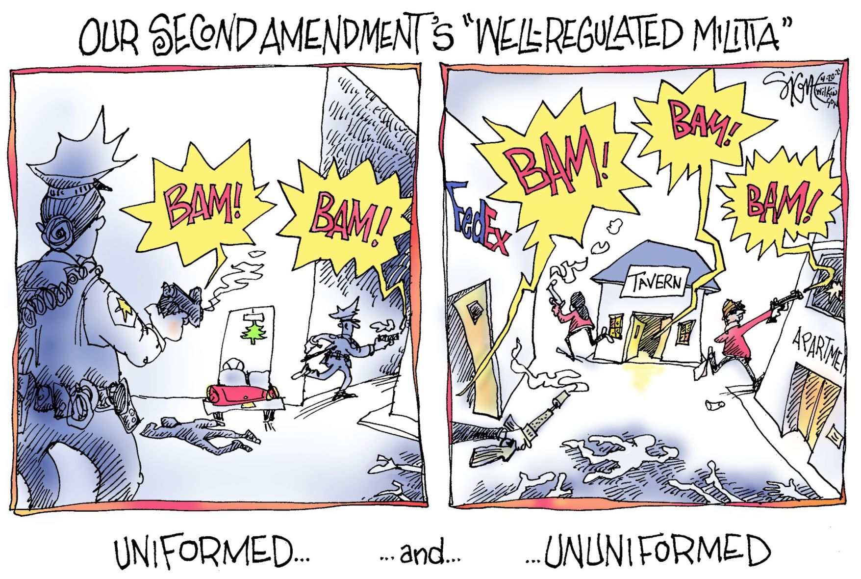 Signe Wilkinson cartoon